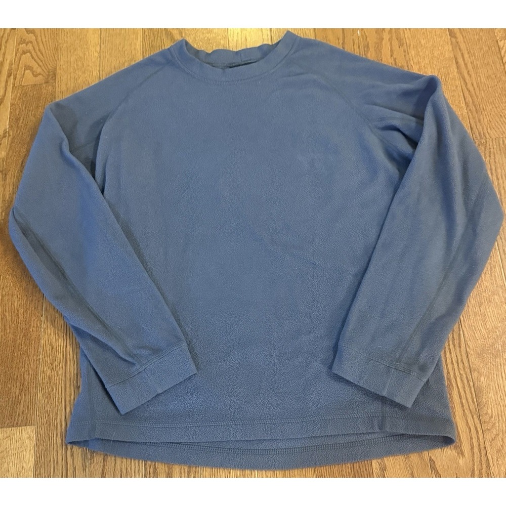 Patagonia Synchilla Grey Fleece Pullover Crewneck Sweatshirt Sz Large Polyester